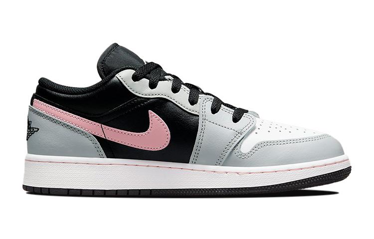 Jordan 1 Niskie 'Black Grey Pink' GS 553560-062