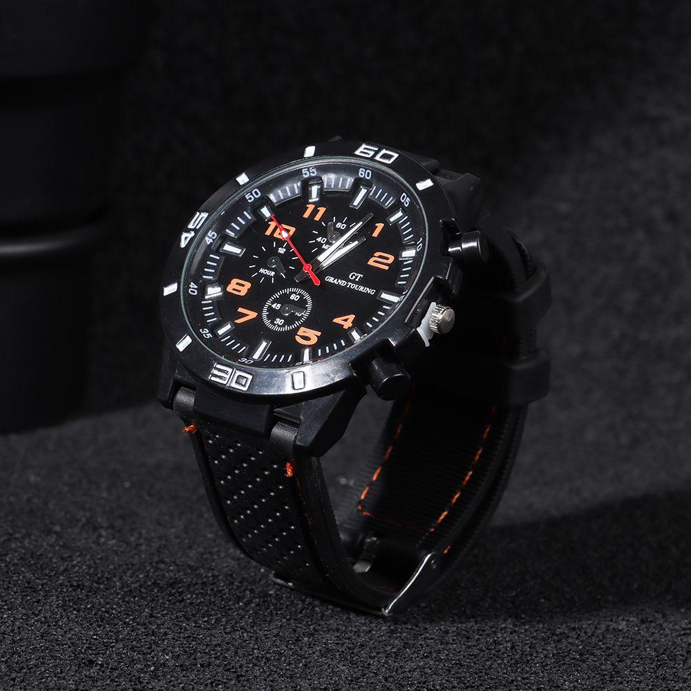 Gift Student Silica Gel Strap Sports Watch Mens Watches Quartz Wristwatches
