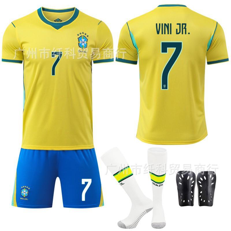 2526 Spojené státy Kanada Mexiko Mistrovství světa Fotbalový dres Ne. 10 Neymar 7 Vinicius Domácí Národní tým