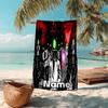 Personalized customized proof beach towel with Skibidi Toilet pattern - soft, absorbent,quick-drying,perfect swimming,camping&bathing