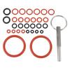30pcs Coffee Machine Silicone O Rings with Coffee Machine Repair Tool Key Silicone O Ring Repair