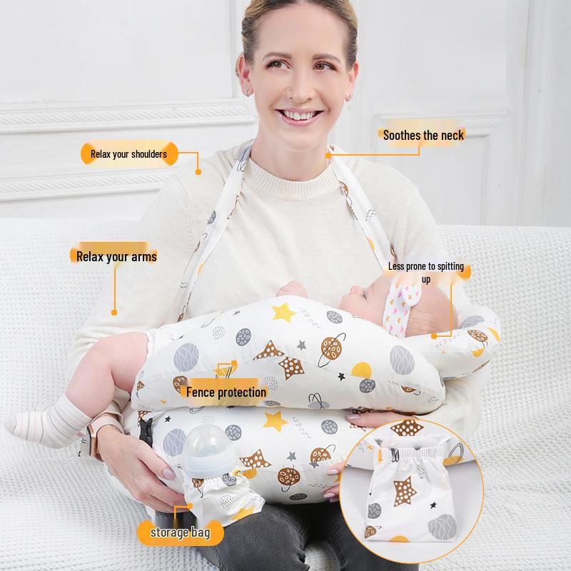 Breastfeeding & Nursing Pillow - Postpartum Support, Backrest, Side-Lying Baby Feeding Cushion