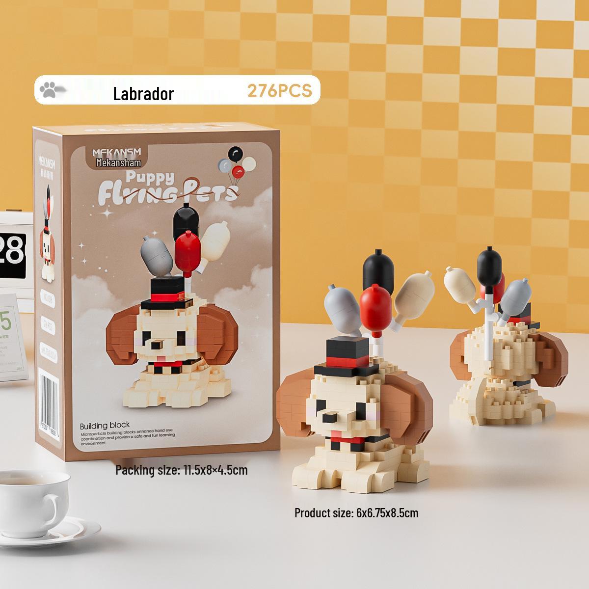 Милый питомец собака и котенок микро-блоки образовательный набор игрушек, совместимый с Lego