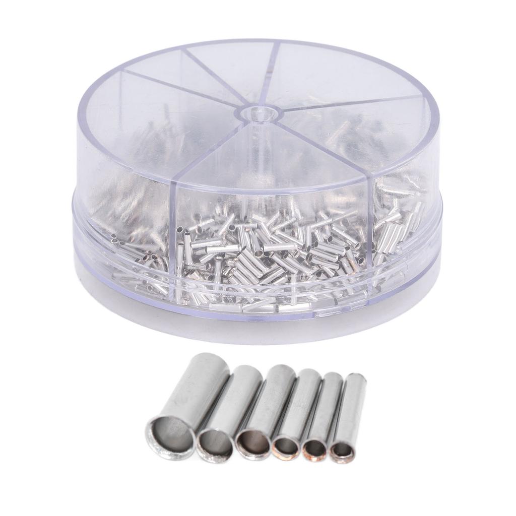 1900 ks neizolovaných krimpovacích konektorů s dutinkami o průměru 0,52,5 mm, 1422 AWG, sada pro kutily