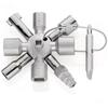 Multi Function Aluminum Alloy Key Wrench For Water Meter Valve And Elevator Control Cabinets