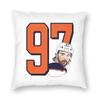 Connor McDavid Für Edmonton Oilers Fans Quadratisches Kissenbezug Kissenhülle Kissen Komfort Wurfkissen für Zuhause Wohnzimmer