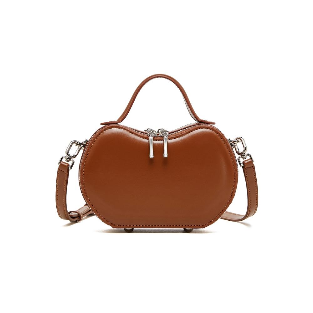 

Niche Fashion Портативная женская сумка из кожи Red Apple Сумка через подмышку Сумка через плечо светло-коричневого