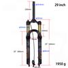 Bolany Mountain Bike Fork 27.5/29 Inch Bike Suspension MTB Air Suspension Fork Shock Absorbing Fork Downhill Suspension Fork