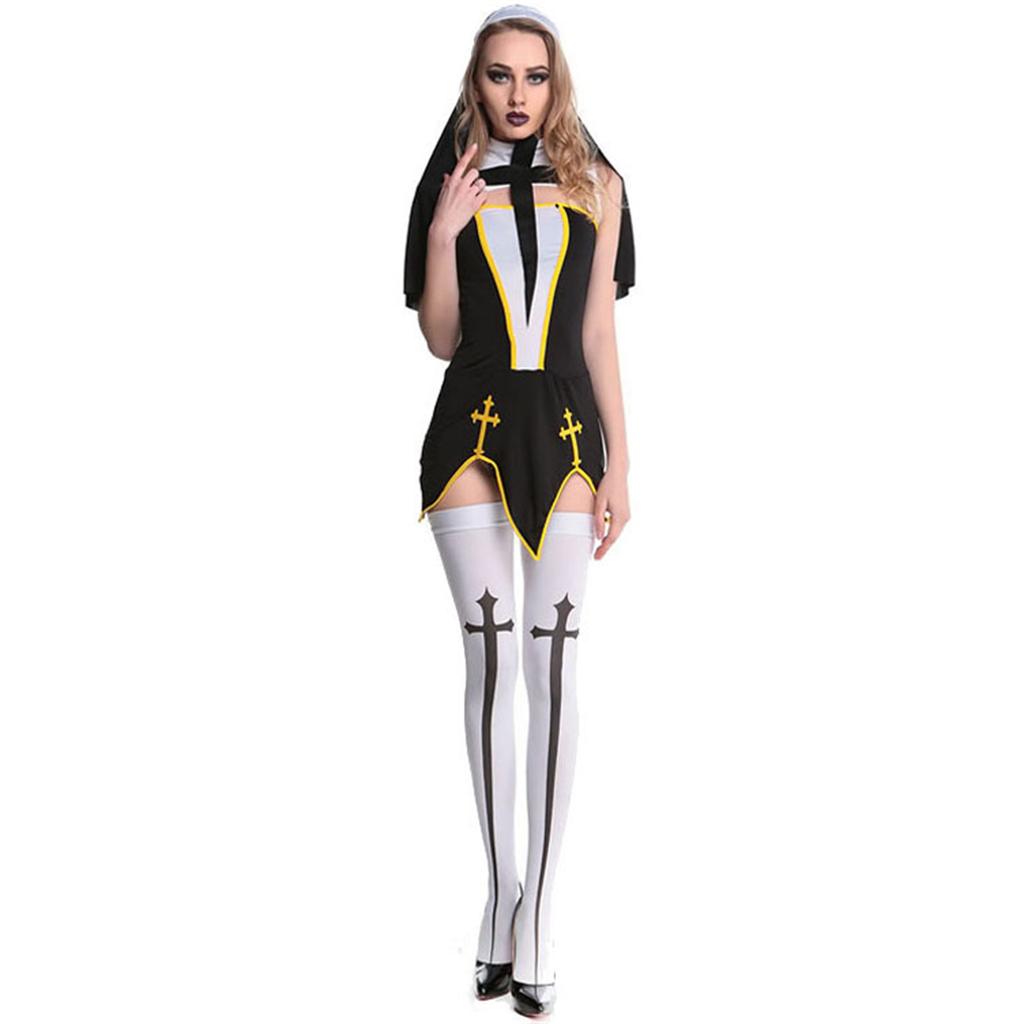 Women's Costume Dress Set for Halloween Party Role Play and Stage Performance