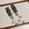 Long Ethnic Style Hair Clip Silver Tassel Side Clip Elegant Chinese Style Hairpin  Daily