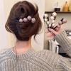 Elegant Pearls Twist Hair Clips Grab For Women Hairpin Barrettes Sweet Hair Ornament Headband Ponytail Hair Accessories