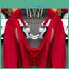 Damen Tiefer V-Ausschnitt Langarm Schlitz Ballkleid Kleid Elegant Brautjungfer Abend Maxi Kleid