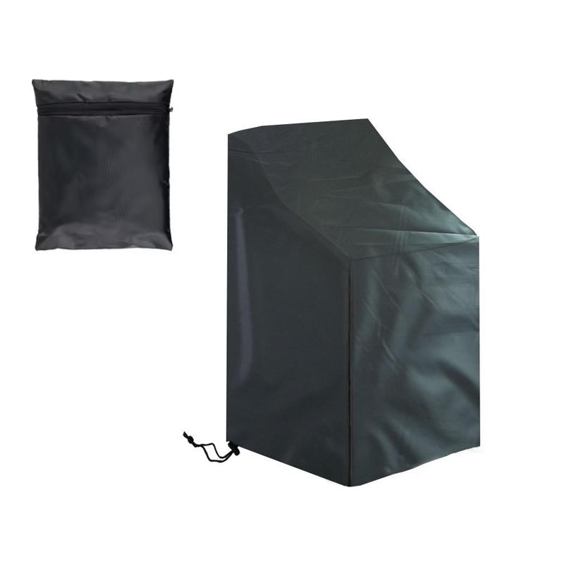 

1/2pcs Stackable Patio Chair Cover 210D Oxford Waterproof Outdoor Garden Furniture Protector Covers Dustproof Chair Organizer