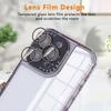 Luxury Hard PC Solid Color Borders+Transparent Soft TPU 3-in-1 Phone Case For iPhone 16 Pro Max E 14 13 15 Pro Max Bumper Cover