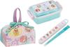 Skater Princess 25 Antibacterial Dishwasher Safe Soft Lid Tight Lunch Square 450ml Lunch Chopsticks and Chopstick Case Lunch Drawstring Princess Snow