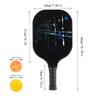 Glass Fiber Pickleball Paddle Set With 2 Paddles 4 Balls Carry Bag Outdoor Recreation Tennis Sport