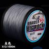 Factory  PE Braided Fishing Rope 500m/1000m Super Strong Tensile Fishing Line 6 Pieces 1 Pack