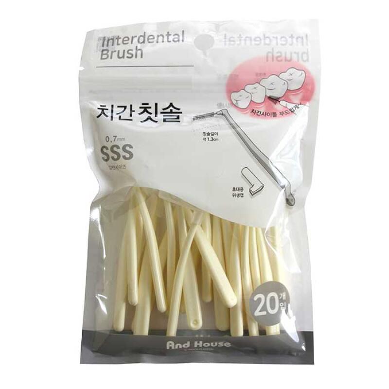 Everyday Interdental Brush L-Type SSS 0.7mm 20-Pack CH808