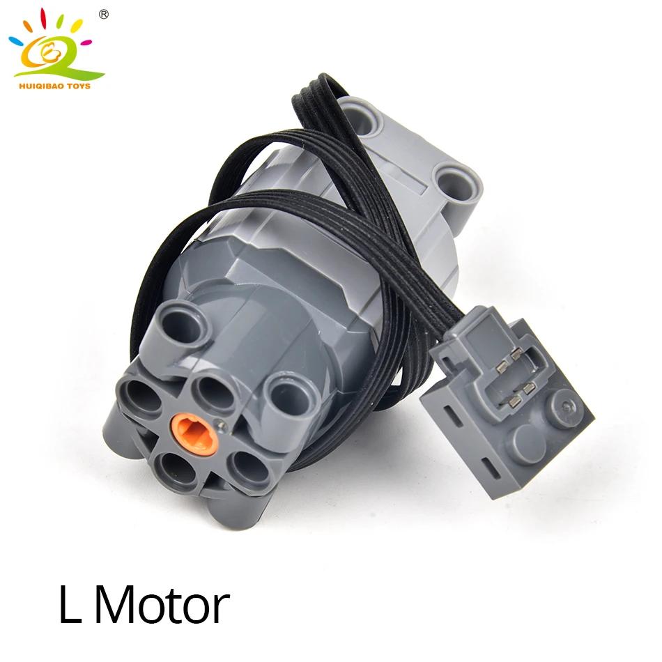 MOC Technical Power Function Train M L XL Motor IR Building Blocks High Tech Parts Bricks DIY Car Truck Construction