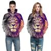 Vibrant Skull Print Digital Pullover Hoodie For Men Comfortable Loose Fit