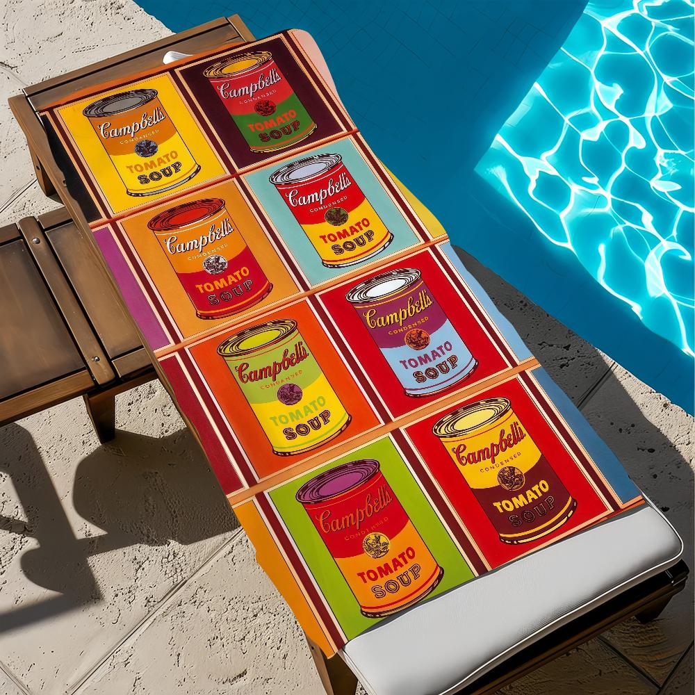 A-Andy ART Towel Large Quick-W-Warhol Drying Microfiber soft Beach Towel for Travel Fitness Sauna Bathing Camping
