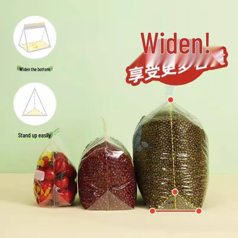 MIAOJIE Stand-Up Double Zipper Food Storage Bags