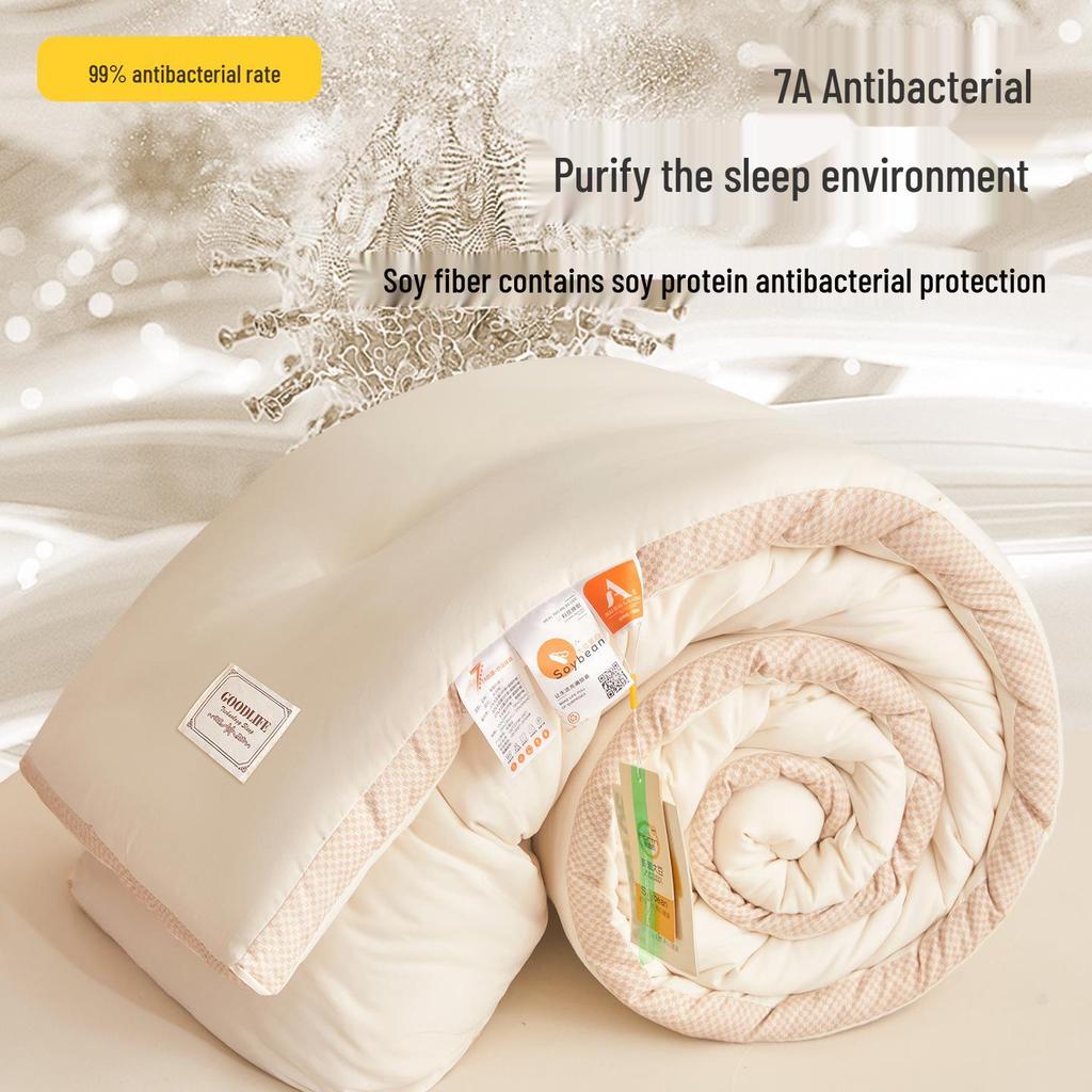Class A Raw Cotton Soybean Fiber Thickened Quilt for Spring, Autumn, and Winter