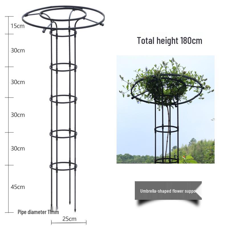 Mushroom-Head Flower Stand & Climbing Rose Support - Durable Plant Stand for Clematis and Roses
