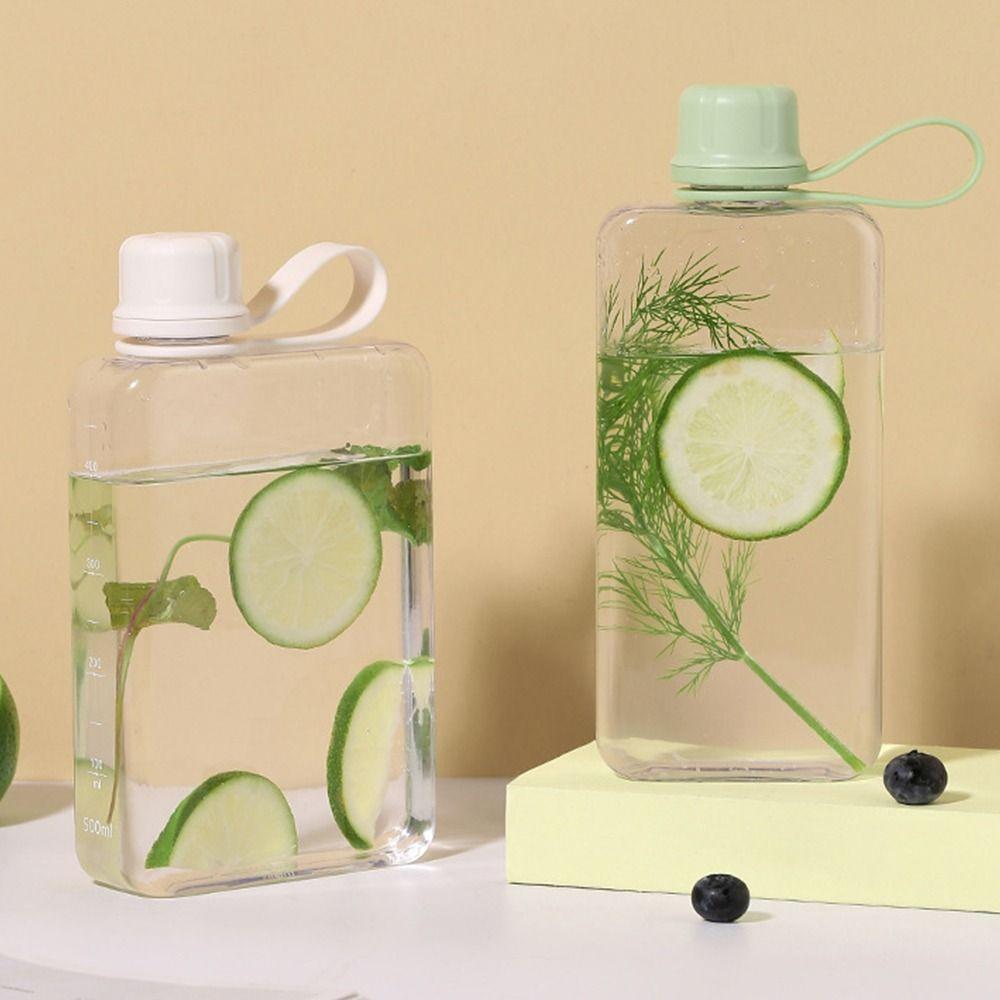 Rechteckiger Wasserbecher 240ml/320ml Sportkessel Tragbarer Fruchtteebecher Kessel Outdoor-Sport