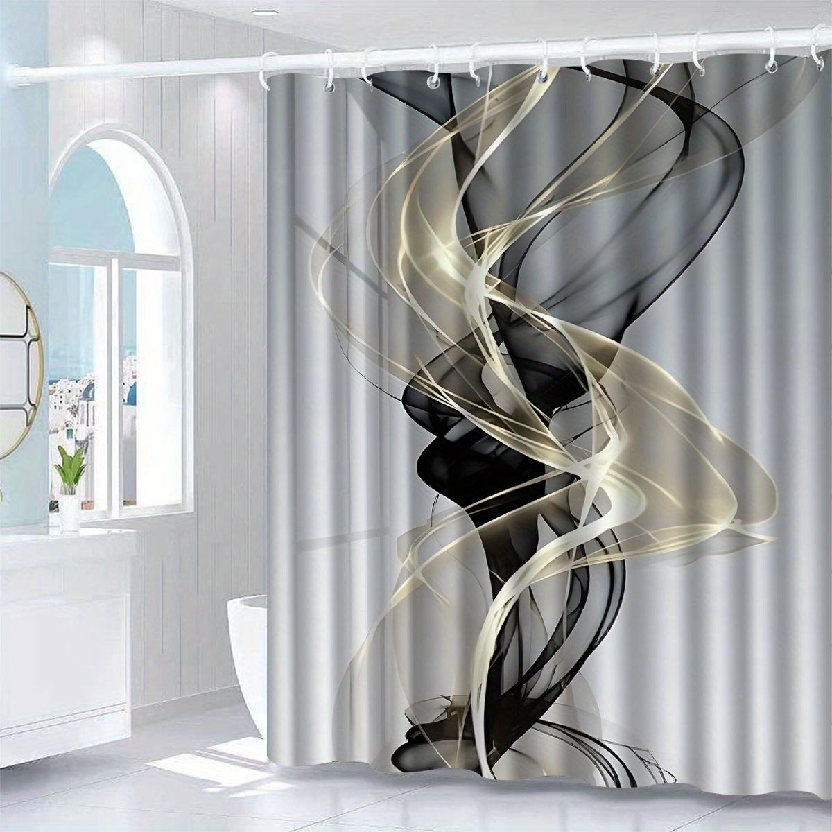

Durable Polyester Shower Curtain With Hooks Waterproof Anti-Mildew Easy Clean Cute Design For Multi-Scene Bathroom Decoration W60H190(CM)-1 Pcs