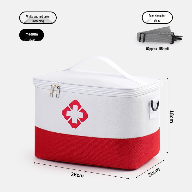 Portable Large-Capacity Medicine Bag: Outdoor Foldable Drug Storage & Travel First Aid Kit