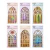 Beautiful Day PET Stickers: Retro Stained Glass Window Series, Journal Material, 6 Designs