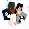 New Women‘s Happy Funny Cute Cartoon Rabbit Dog Cat Bear Panda Socks 3D Bunny Puppy Patterned Unisex Sport Hipster Sokken