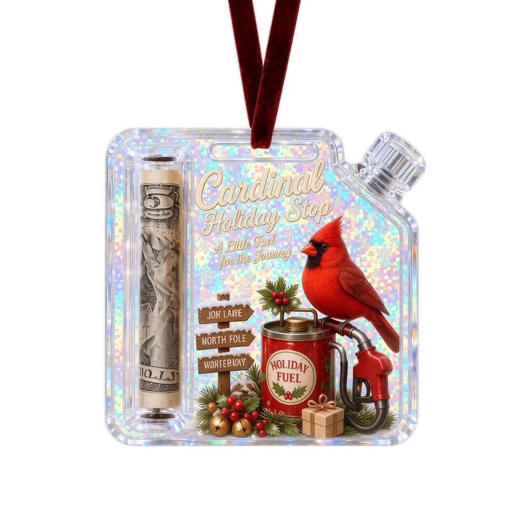 Christmas Oil Can Hanging Ornament for Gift Holder Holiday Decor