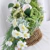Delicate LimeGreen Rose Display Bouquets Artificial Flower Decorations Bride and Bridesmaids Long Bouquets for Wedding