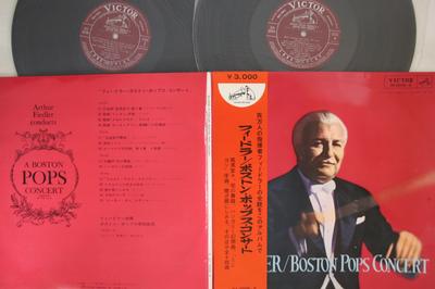 LP Record ARTHUR FIEDLER - Boston Pops Concert RA20089 VICTOR Japan Obi Classical Used