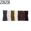 Zbzr Spring New Women Clothes Western Style Multi-Color Selection Pleat Round Neck Sleeveless Short Dress 3067260