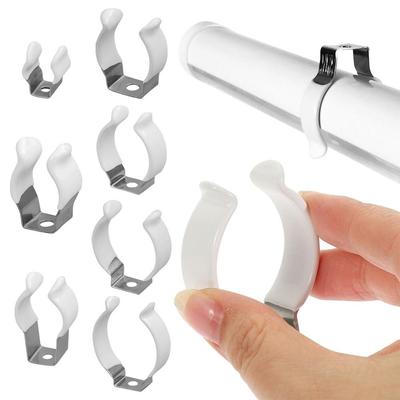 5Pcs Clamp Holders Spring Terry Clip With Rubber Protection Pipes Clamp  for 12mm-32mm Dia Tube