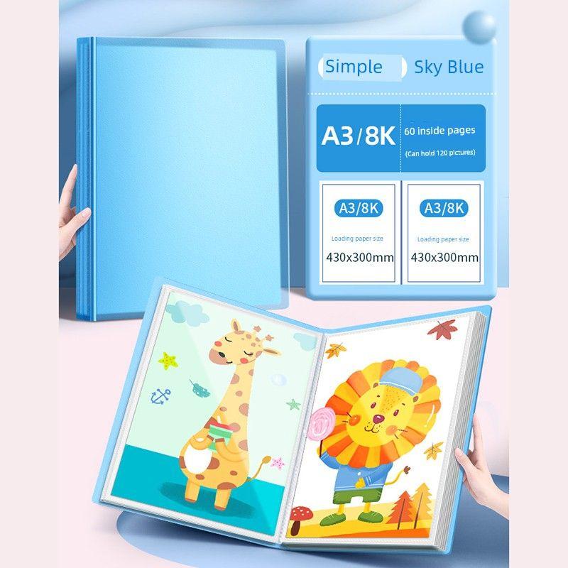Board Painting Collection Collection 8 Open A3/A2/8K/4K Painting Favorite Art Materials Drawing Paper Folder Storage Bag A4 Award Sketch Preservation
