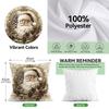 Winter Christmas Cushion Pillowcase Printed Polyester 45x45cm Throw Pillowcover Decorative Sofa Cushion Pillowslip Home Decor