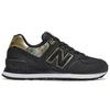 New Balance Nb 574 Classic Trend Fabric Synthetic Leather Low Top Marathon Running Shoes Women Sneaker Black Gold WL574SNC