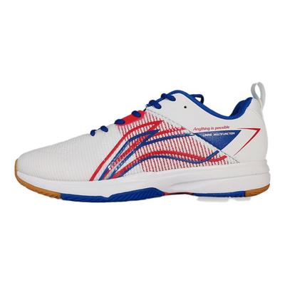 Synthetic Leather TPU Comfortable Trendy Non-Slip Wear-Resistant Low-Top Training Shoes Men Sneaker White Blue Red AVQS003-1