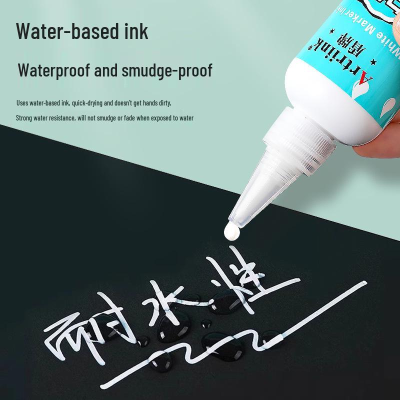 Quick-Dry Waterproof White Ink Refill for Art & Construction Markers