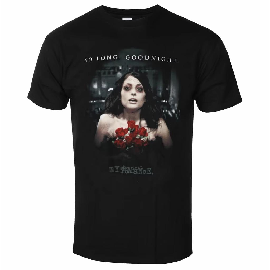 Summer Hot Sale 2026 My Chemical Romance Graphic Cotton T-shirt Men Women Vintage Top Hip Hop Streetwear Oversized T-shirt