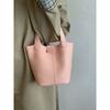 Bag Women's Pu Soft Leather Handbag 2025 Summer New Trendy Ins Casual Bucket Bag Versatile Shoulder Messenger Bag