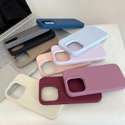 Case for iPhone15 Liquid Silicone Soft Shockproof Back Cover for iPhone 15 Pro Max 11 12 13 Pro Max 14Pro 15Pro