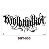 Chest Large Pattern Chest Sticker Male And Female Simulation Disposable Flower Body English Faucet Plain Flower Tattoo Sticker