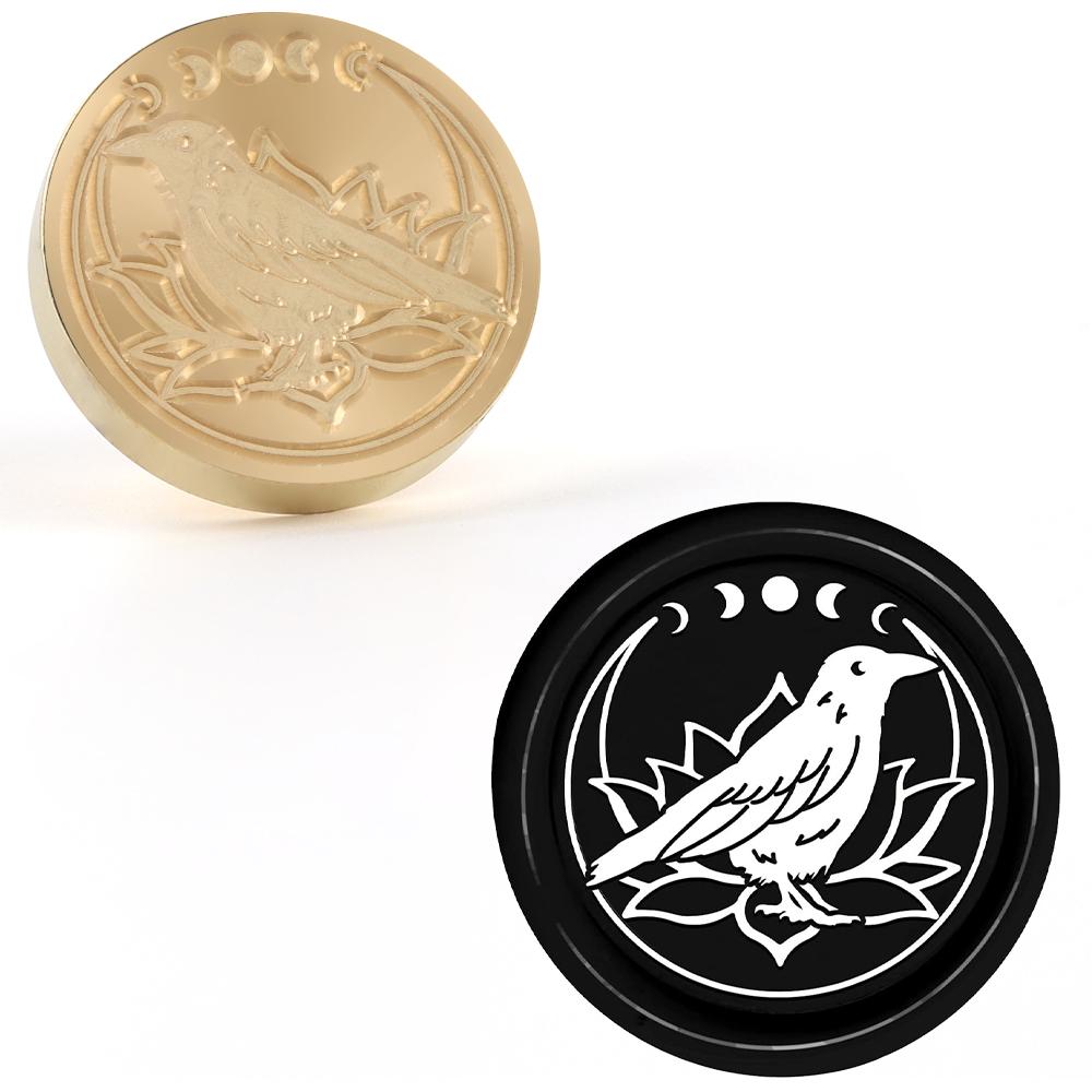 Birds Series Wax Seal Stamp Pigeon, Eagle, Owl, Crow Vintage Wax Seal Stamp Brass Heads for Wedding Envelope, Invitation Decorat