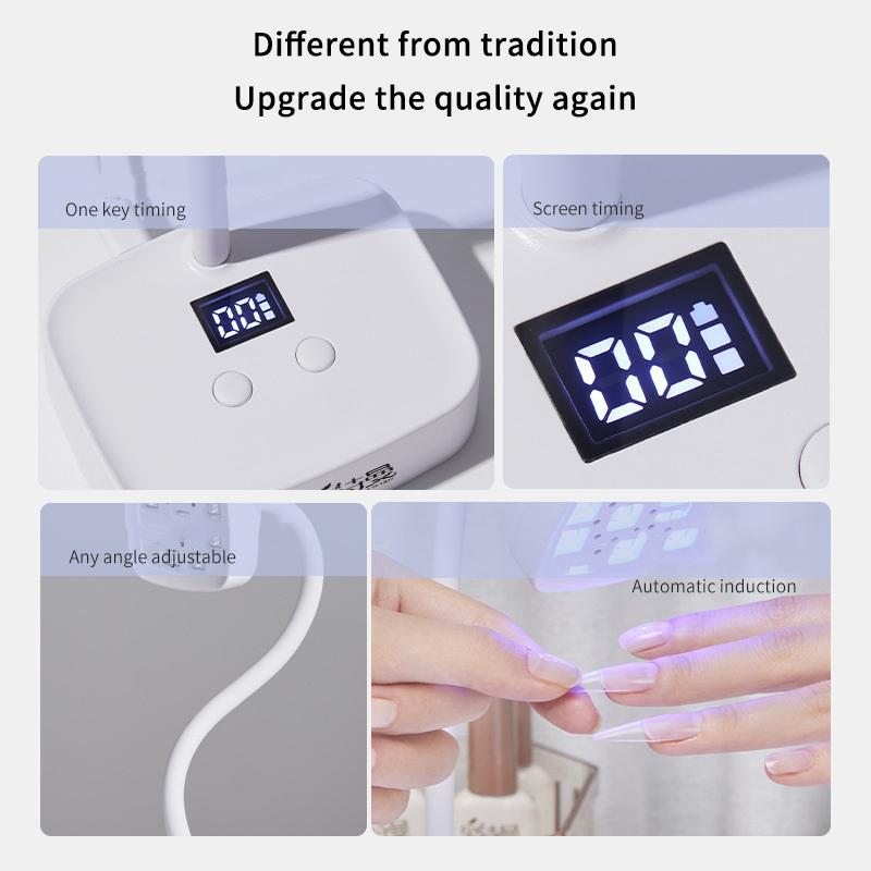 Nail Dryer Cordless Flash Cure Uv Light Led Lamp For Gel Nails,Rechargeable Mini Sun Uv Led Nail Lamp Professional