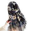 Autumn And Winter Retro Atmosphere Warm Scarf Women'S Shawl Versatile Commuter Fringed Fine Sand Imitation Cashmere Scarf